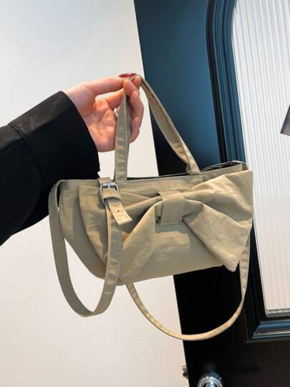 1pc New Cute Girl Niche High End Nylon Shoulder Crossbody Bag And Fashionable New Bag Fresh And Dopamine Color Matching Youthful Girl Style Can Be Cross Body Adjustable Shoulder Strap Casual And Fashi