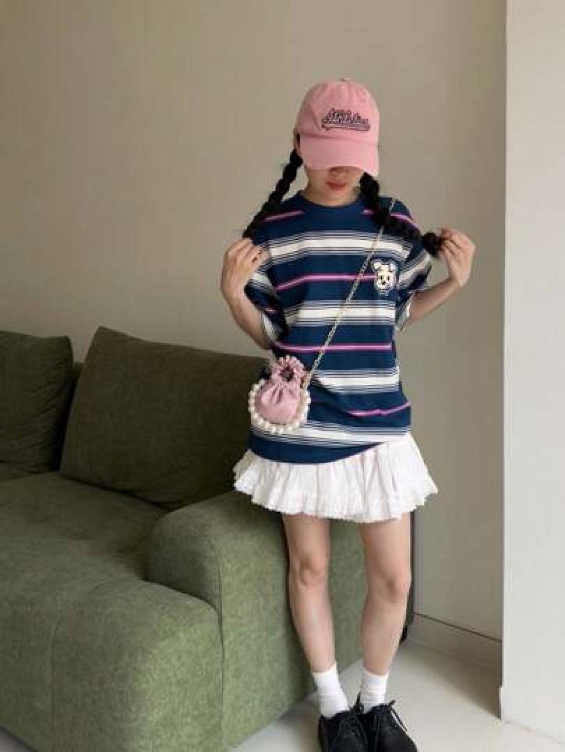 New Style Cloud Shaped Mini Princess Pearl Handbag Children Handheld Bag Shoulder Bag Accessory
