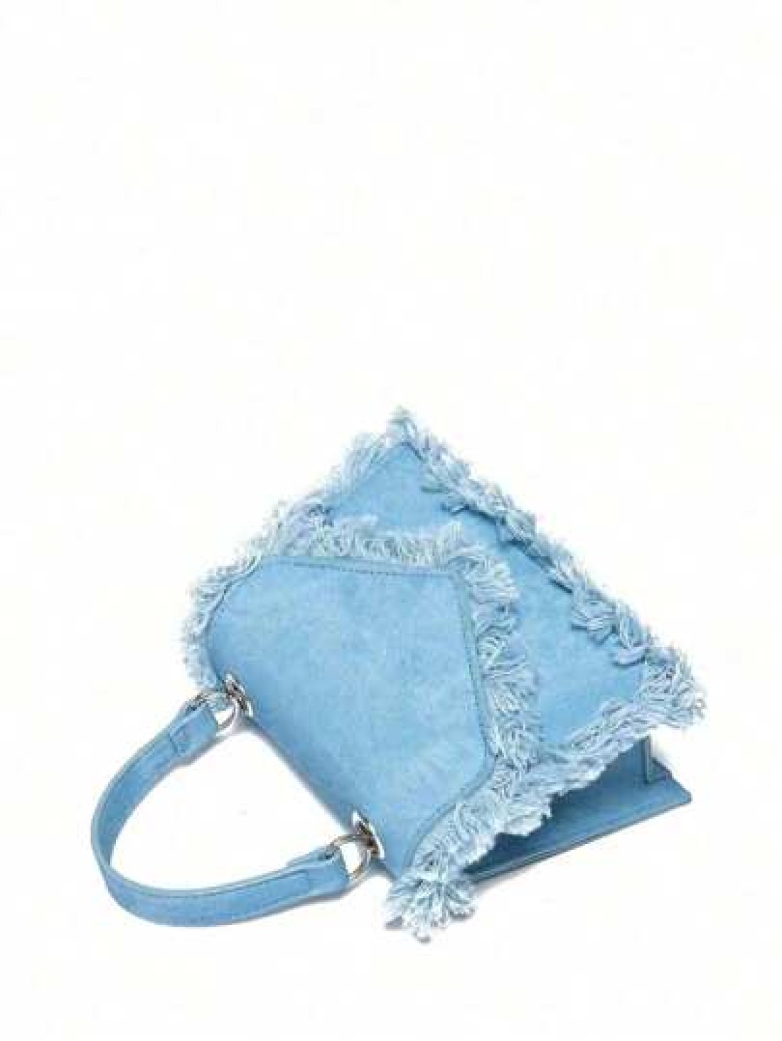 Simple Square Bag Casual Denim Blue Handbag Solid Color Chain Strap Crossbody Bag Shoulder Bag For Girls