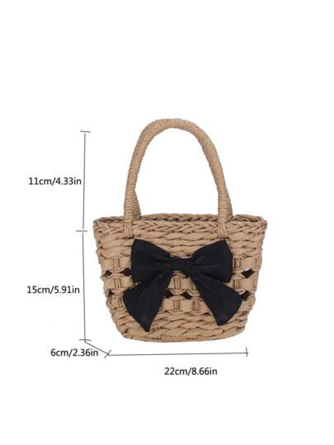 The New Mini Woven Bow Handbag With A Minimum Of 1 Piece Is Stylish And Avant Garde With Ample Capacity And Comfortable Touch It Has Strong Practicality And Is Suitable For Both Boy And Girl To Use Fo