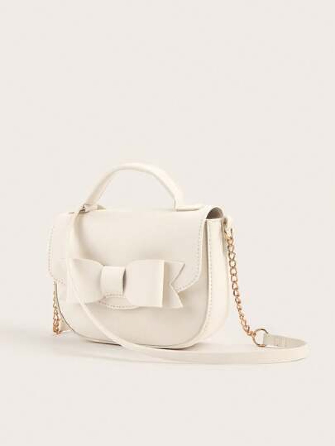 1pc Bow Decor Handbag Shoulder And Crossbody Bag Birthday Gift Suitable For Little Girls
