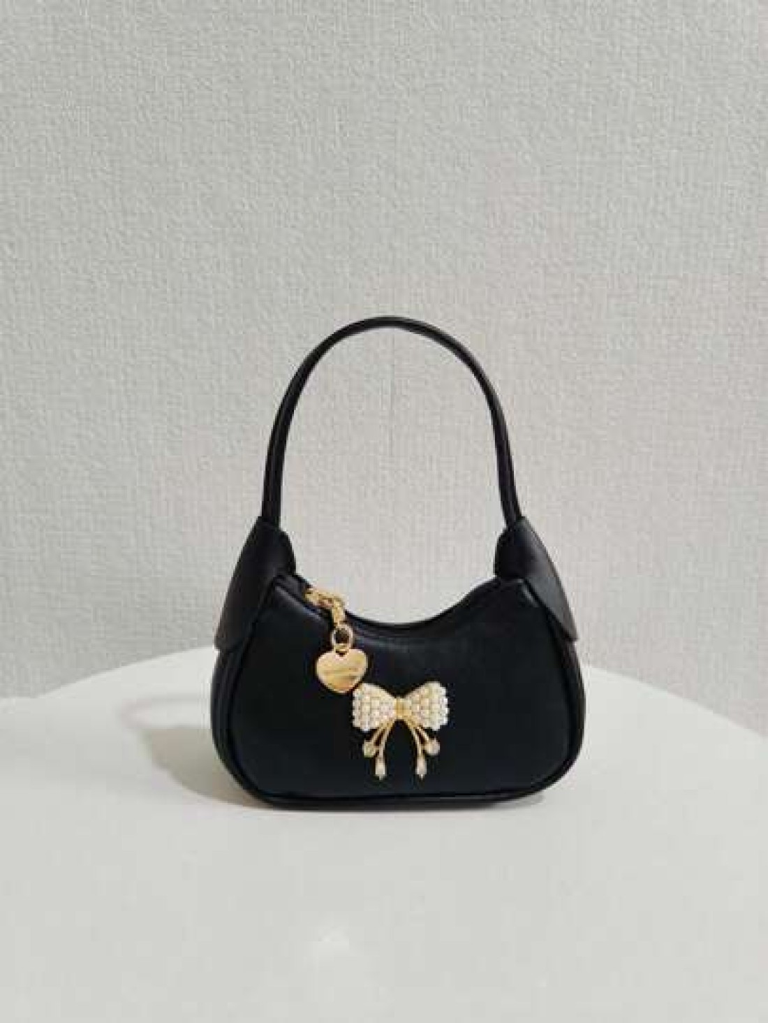 Children Pearl Bow Decoration Handbag Girls Fashion High End Gift Shoulder Bag Princess Mini Wallet Purse