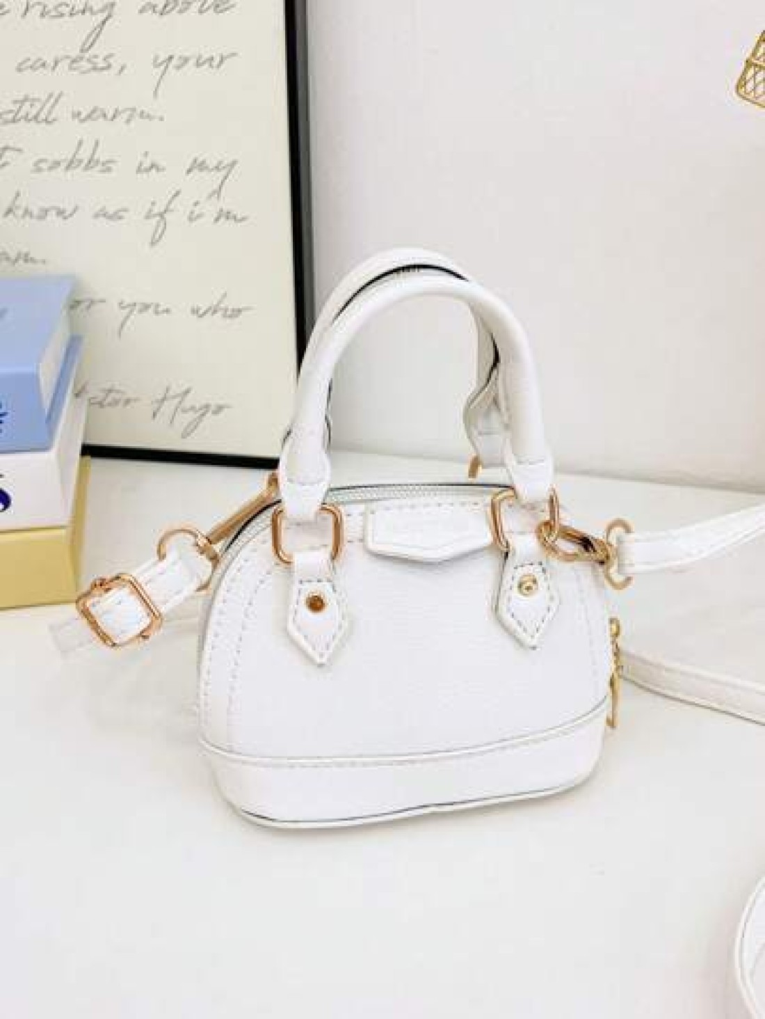 1pc Fashionable Textured Small Bag Fashionable Casual Shoulder Messenger Bag High End Korean Small Shell Bag Handbag Messenger Bag Lipstick And Coin Accessories Bag Pu Material High End Solid Color Co