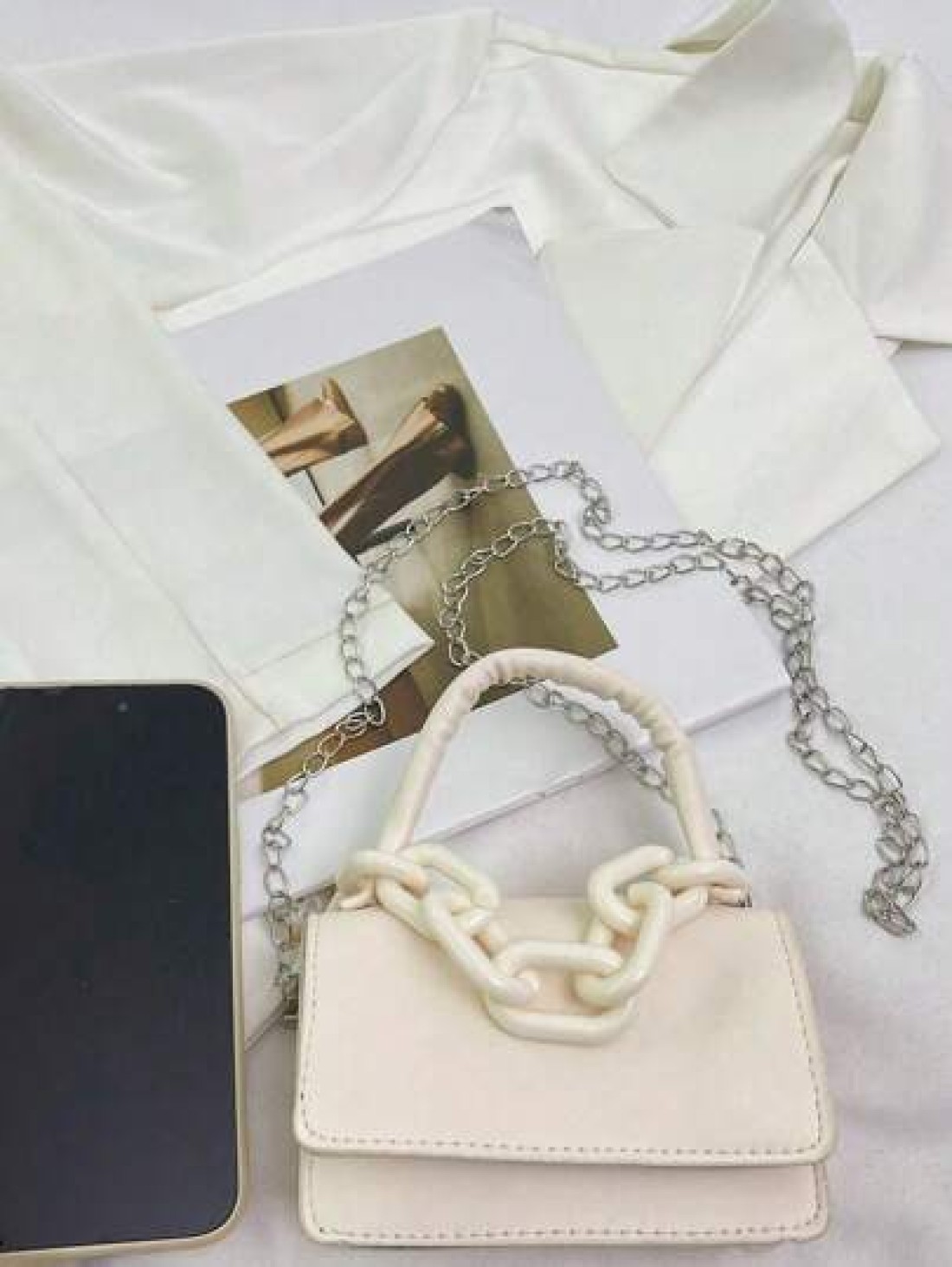 1 Girl s Handbag Simple Casual Fashion Style Large Capacity Lightweight Girl s Small Square Bag Solid Color Pu Leather Fabric Magnet Closed Detachable Chain Multiple Carrying Methods In One Bag Suitab