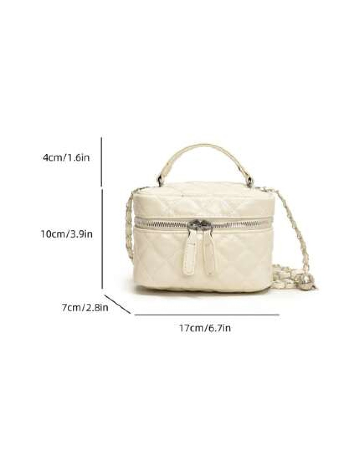 1pc Mini Rhombus Chain Strap Tote Shoulder Crossbody Bag For Girls
