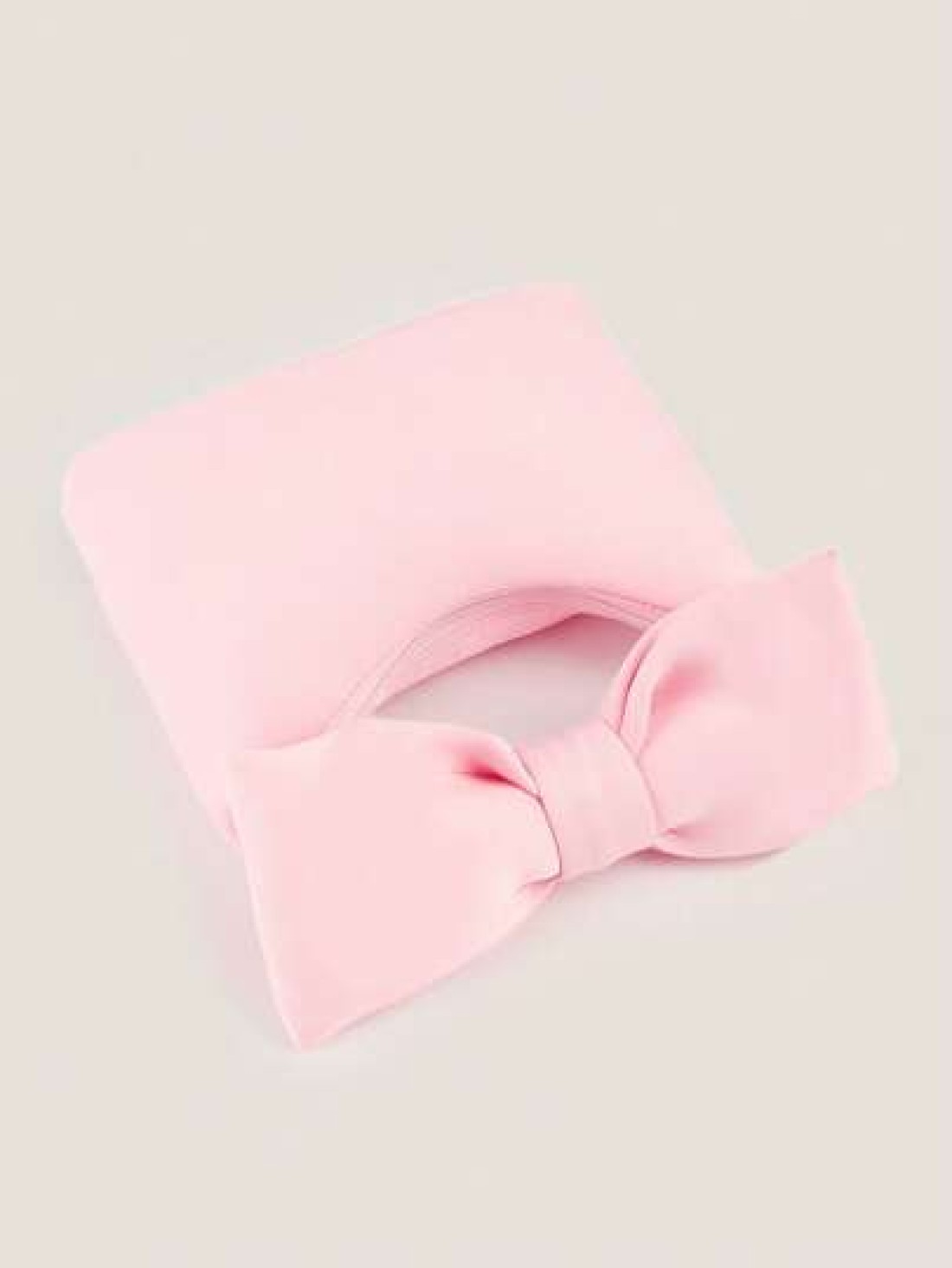1pc Feminine Bow Decor Cloud Shape Tote Bag Small Handbag With Wrist Strap Soft Minimal Design Versatile