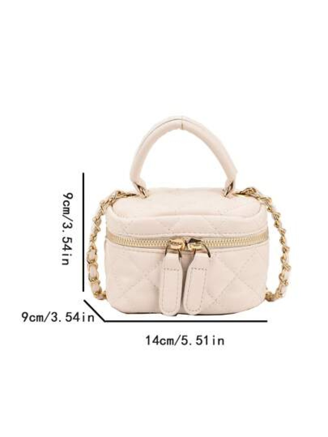 1pc Rhinestone Embroidery Mini Handbag Personalized Creative Chain Bag Lipstick Bag Crossbody Small Square Bag Comfortable Fabric Light And Large Capacity Adjustable Shoulder Strap The Internal Space