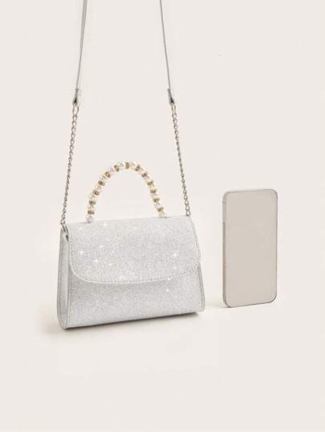 1pc Girls Fashionable Sweet Princess Mini 2 Way Handbag With Chain Strap Suitable For Daily Use Party Travel Birthday Gift