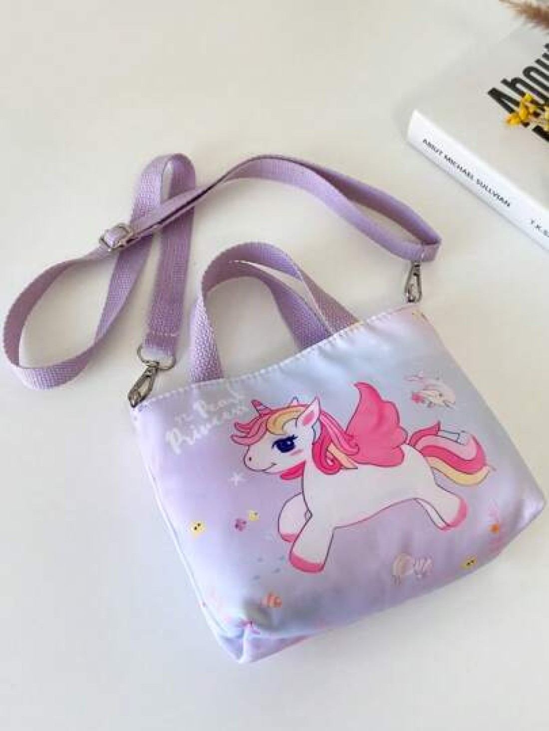 Kids Unicorn Print Cute Crossbody Handbag Suitable For Daily Use