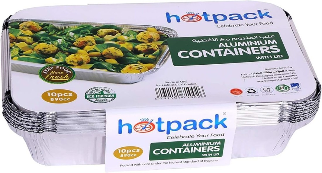 Hotpack Aluminium Container 8389  (890 Cc)-10Pcs