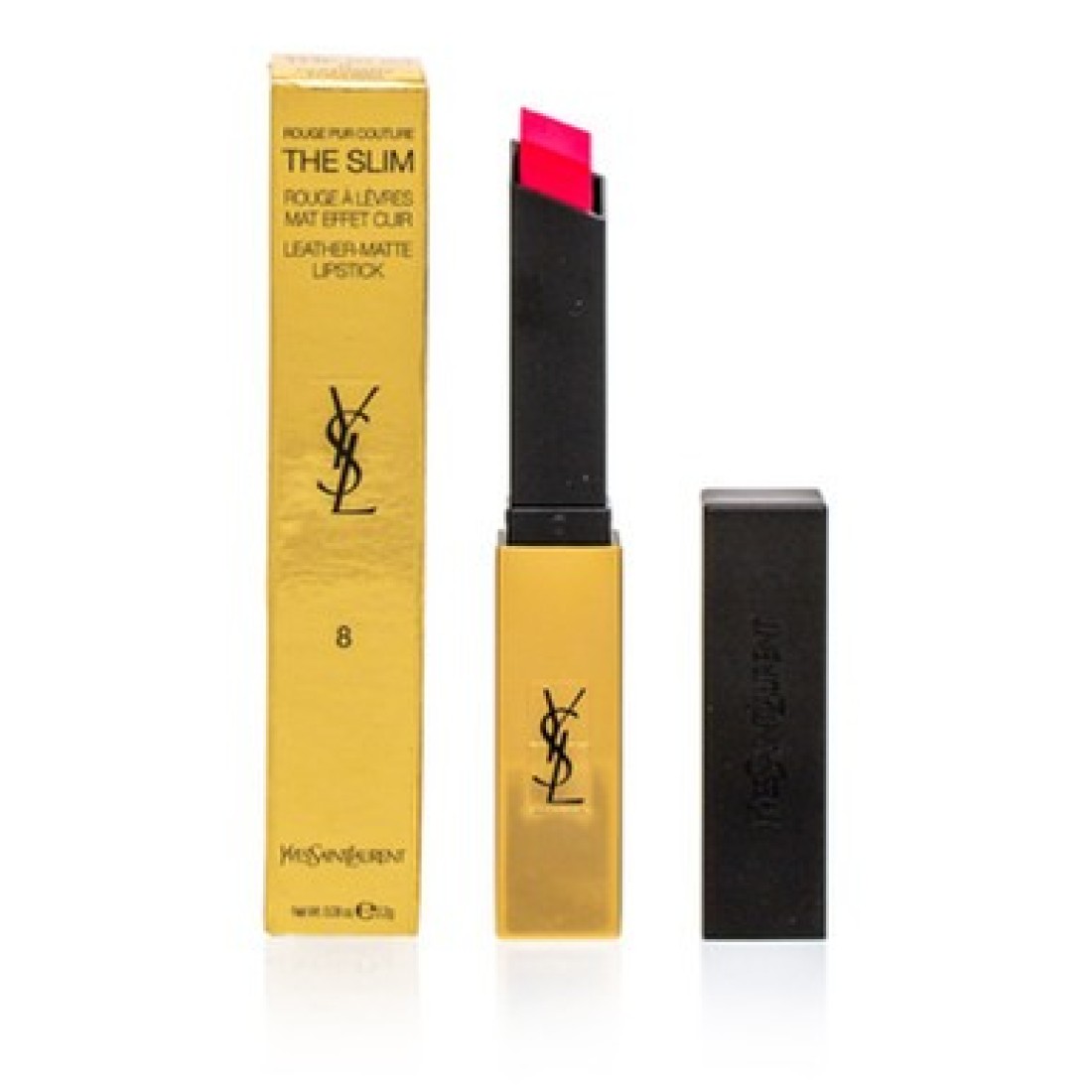 YVES SAINT LAURENT THE SLIM LIPSTICK 8 CONTRARY FUCHSIA 2g