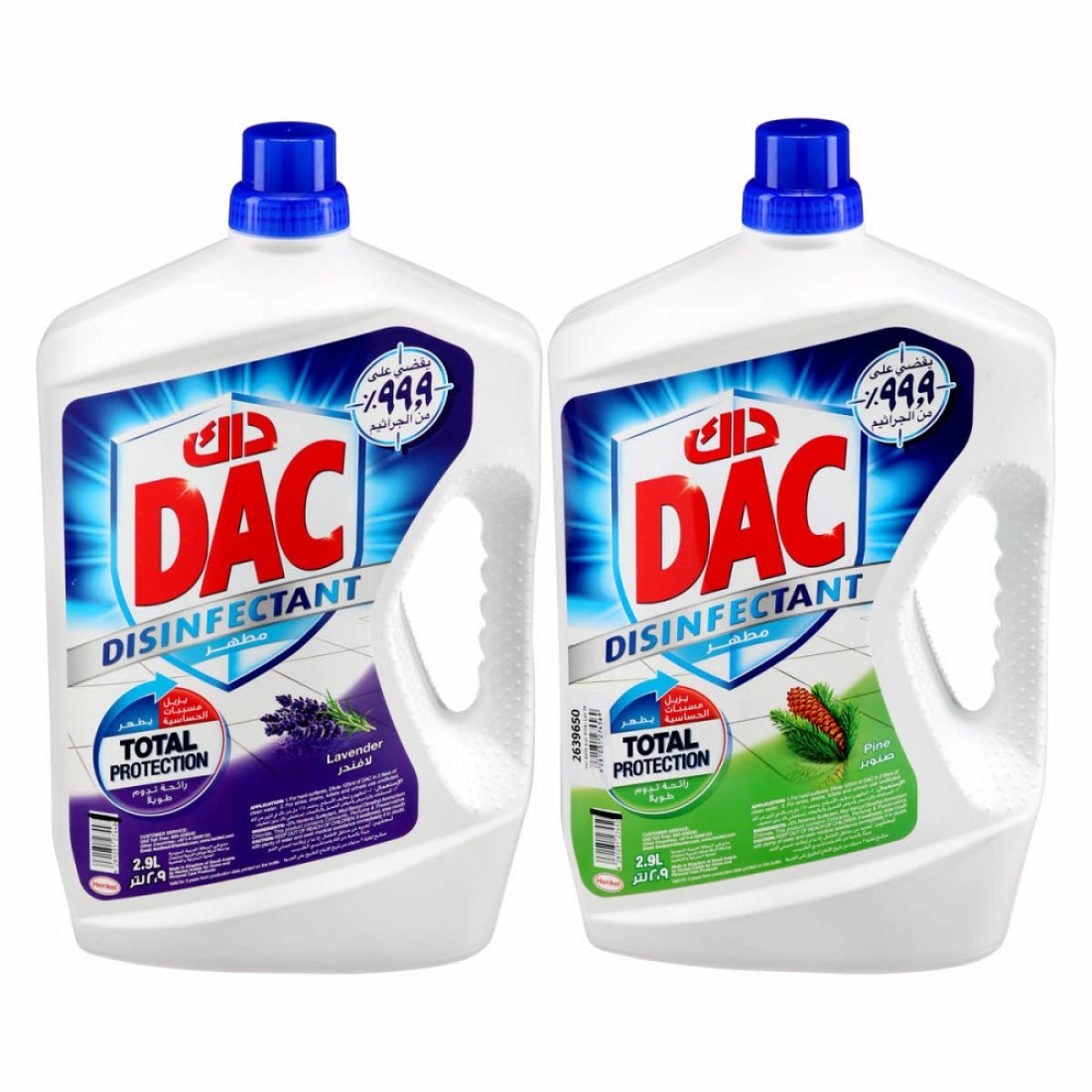 Dac Disinfectant Pine 2.9 Liters + Lavender 2.9 Liters