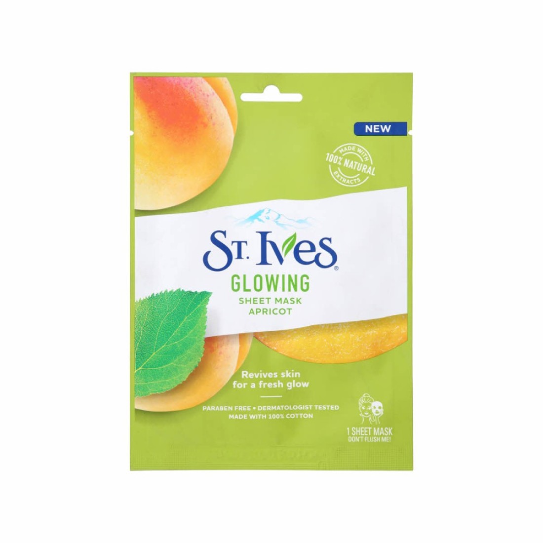 STIVES GLOW APRICOT SHEET MASK 26ML