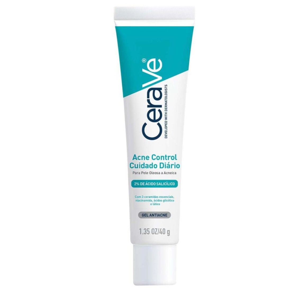 Cerave Blemish Control Gel Aha & Bha Ceramides ، Glycolic & Lactic Acids 40ml