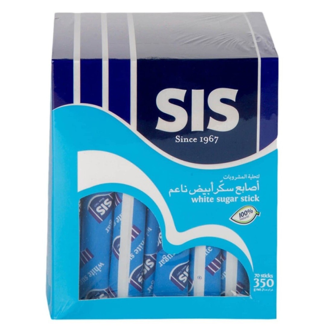 SIS WHITE SUGAR STICKS 350gm