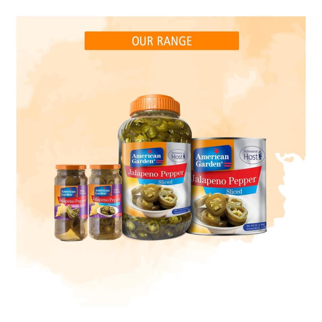 American Garden Sliced Jalapeno Pepper, 454g