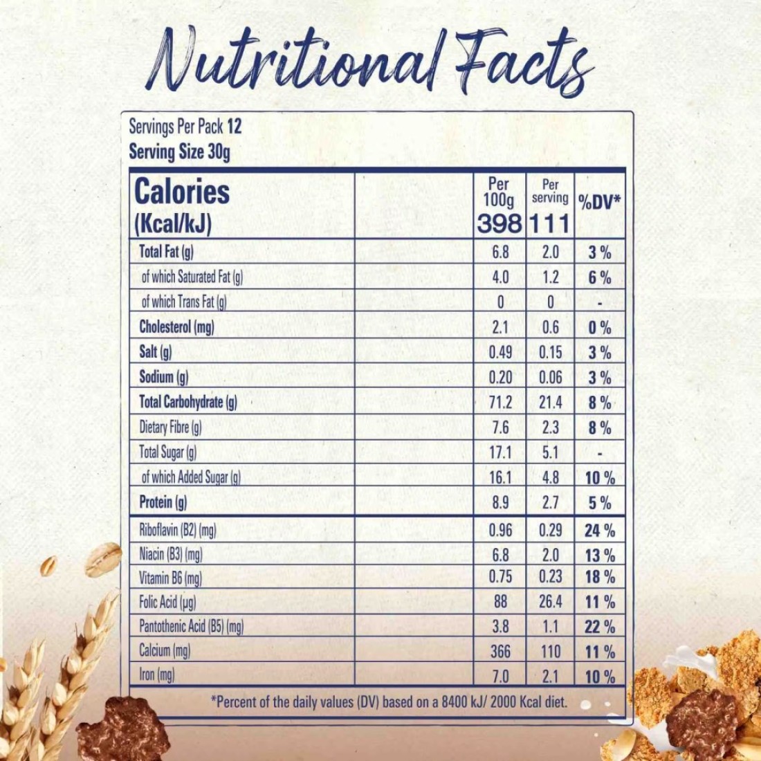 Nestle Fitness Chocolate Morning Boost Cereal, 375g