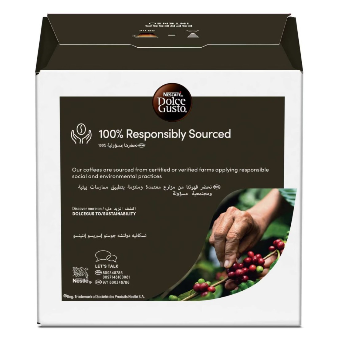 Nescafe Dolce Gusto Espresso Intenso Coffee Capsules, 128g