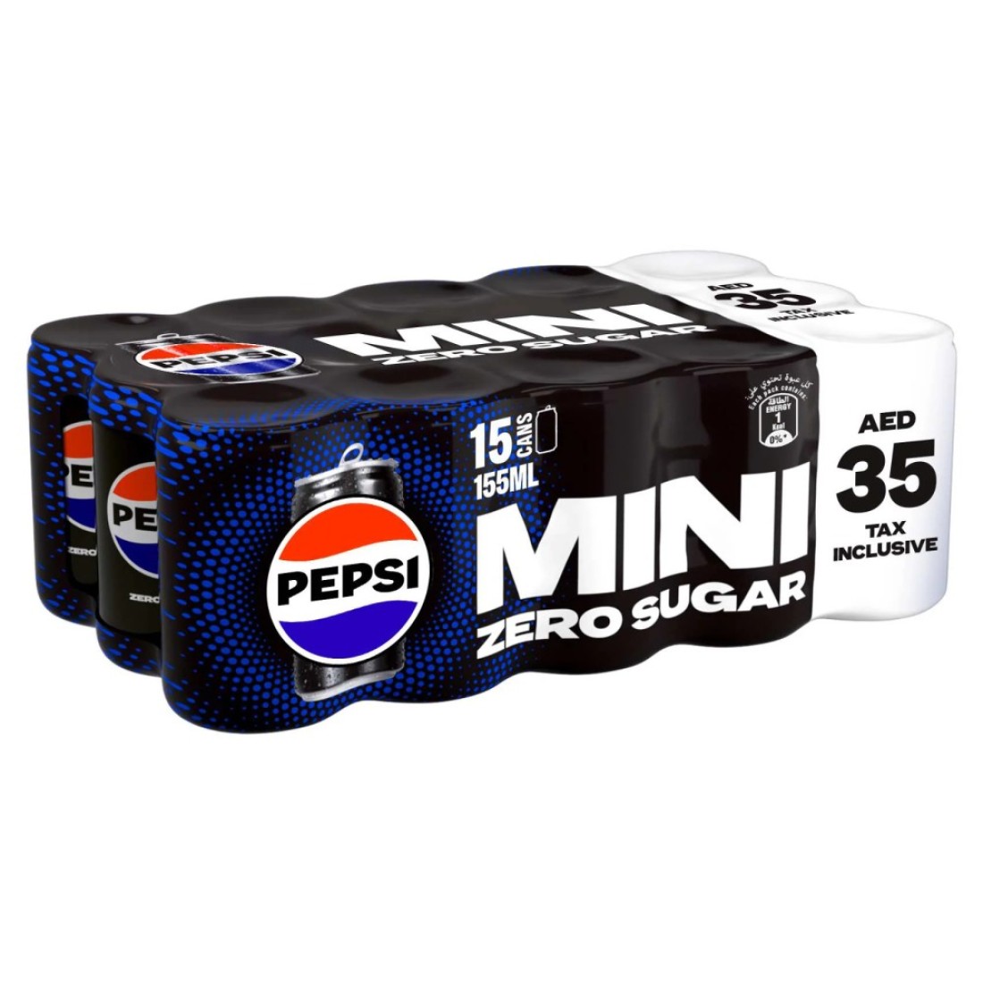 Pepsi Zero Cola Beverage Cans 155ml Pack of 15