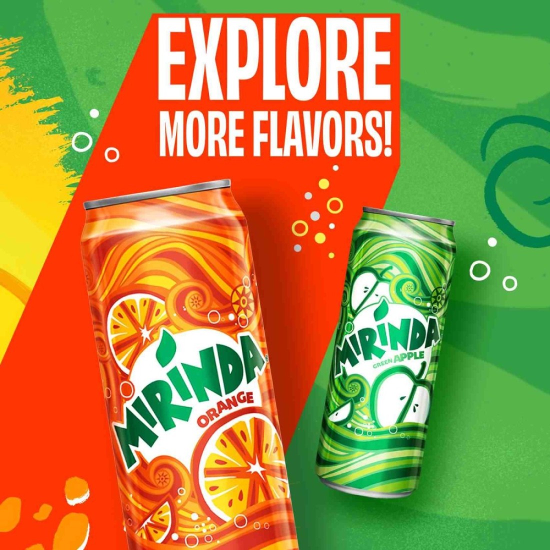 Mirinda Orange Carbonated Soft Drink Mini Cans 155ml Pack of 15