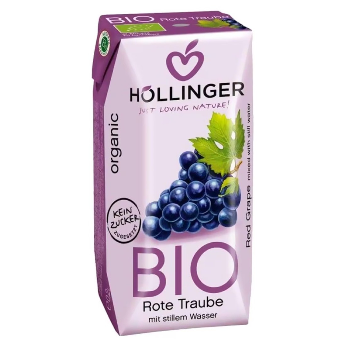 Hollinger Bio Organic Red Grape Juice 200ml Pack of 3