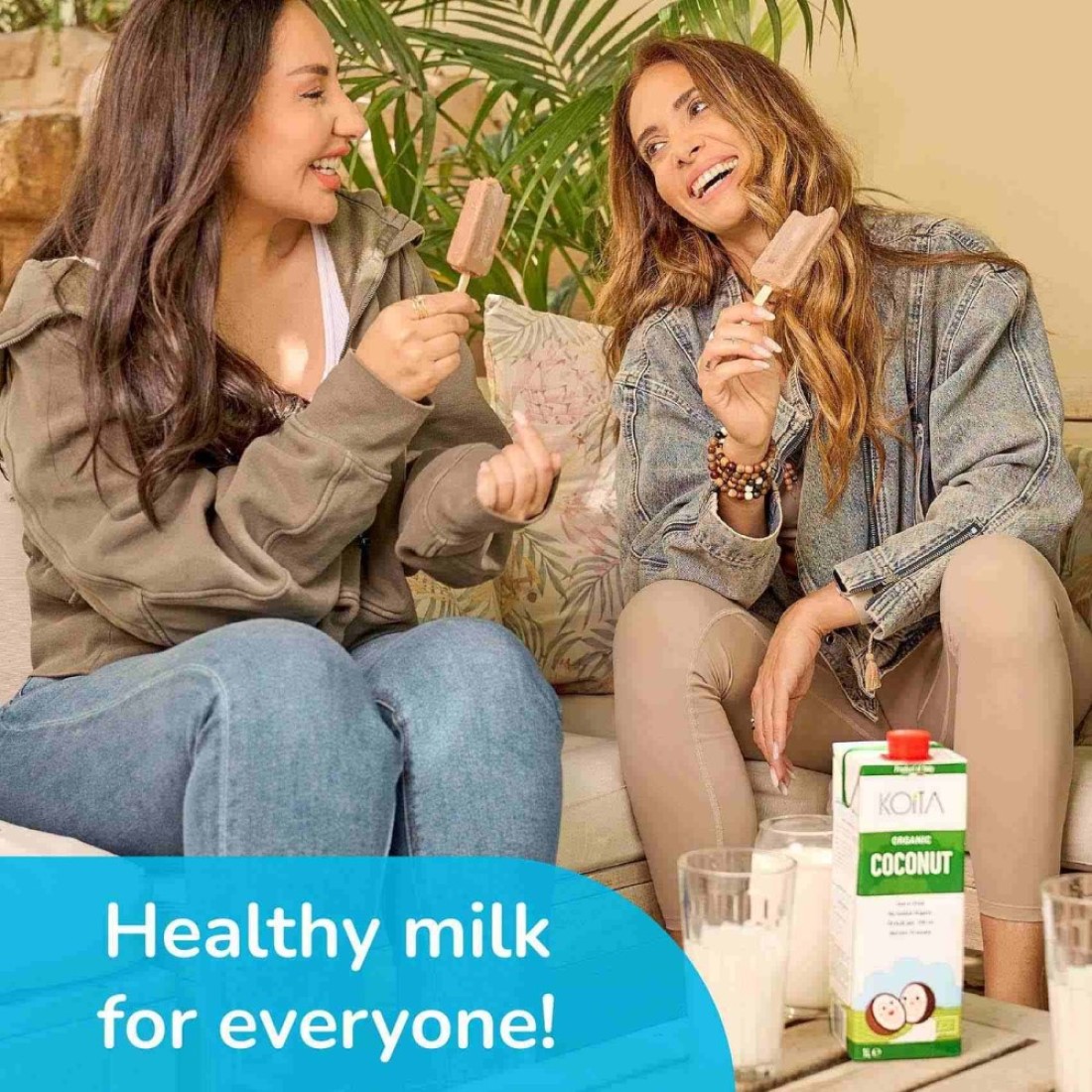 Koita Coconut No Added Sugar Milk, 100% Plant-Based, Dairy &amp; Lactose Free 1L