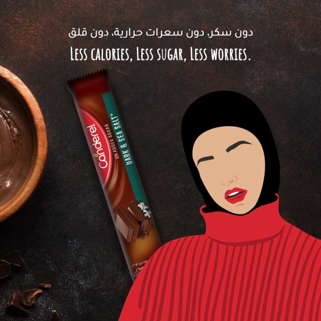كاندريل سيمبلي لوح شوكولاته داكنة 30 غرام حزمة من 4