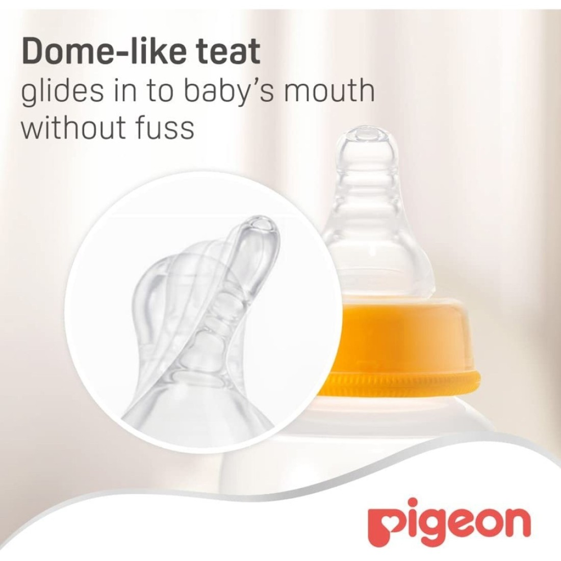 Pigeon SofTouch Peristaltic Plus Silicone Teat 17338 Small Clear 2 PCS