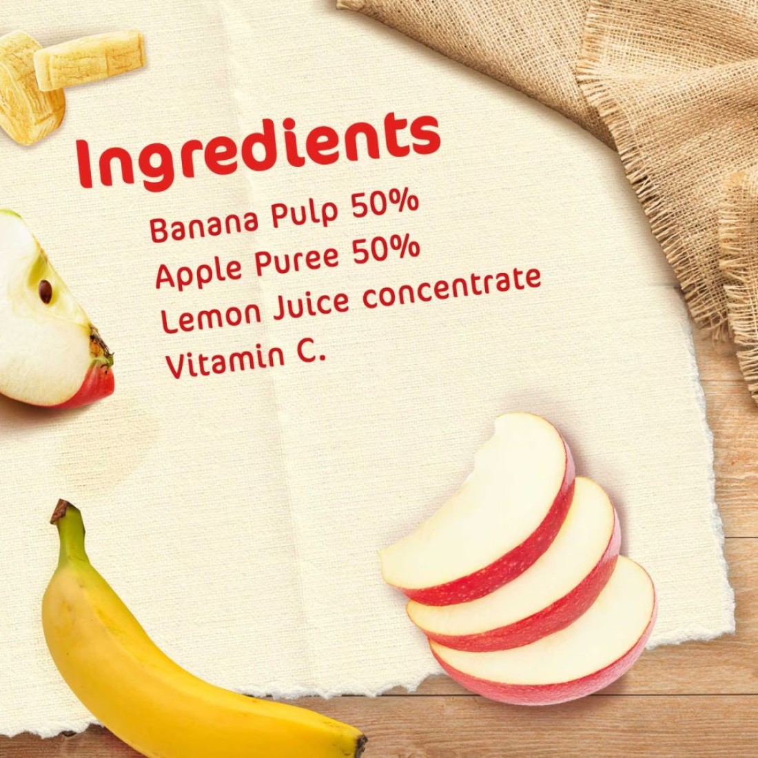 Nestle Cerelac Fruits Puree Pouch, Banana, Apple, from 6 Months, 90g