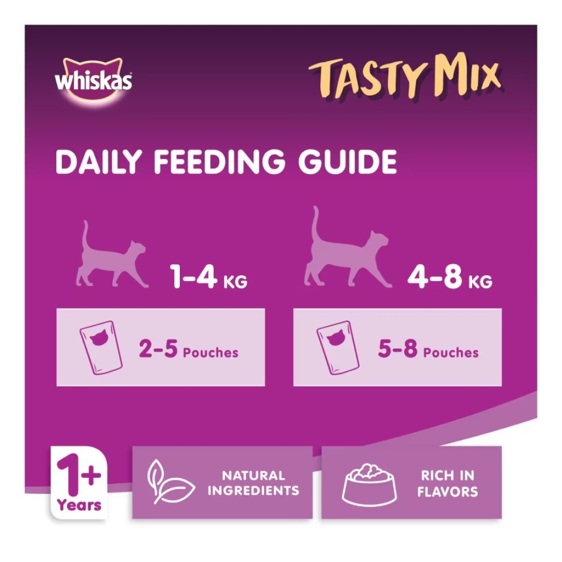 Whiskas Tasty Mix Mix of the Sea Collection Wet Cat Food 70g Pack of 12