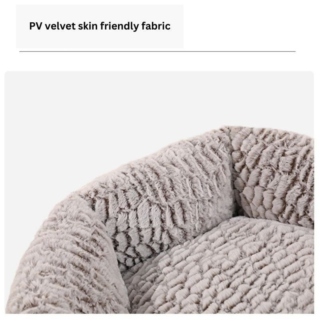 Mei Lifestyle Cat &amp; Dog Pet Bed With Cute Design And Flower Shape Comfortable Plush Ultra Soft Cushion Self Warming Pet Bed Made With Fleece Faux Fux With Waterproof Bottom (Diamater 60cm)