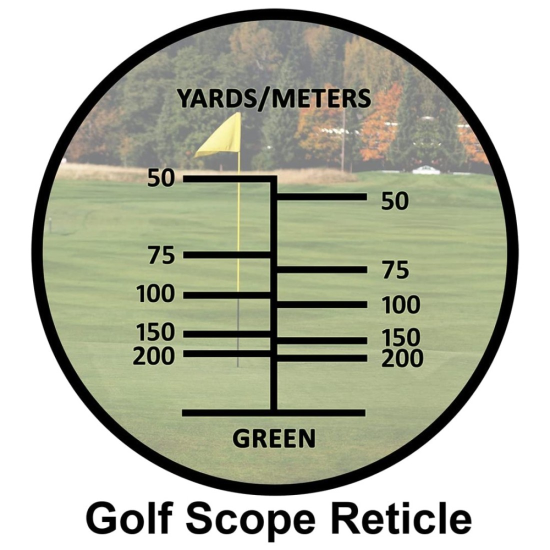 Barska Blueline 8x22 Waterproof Golf Scope Monocular with Builtin Internal Distance Reticle