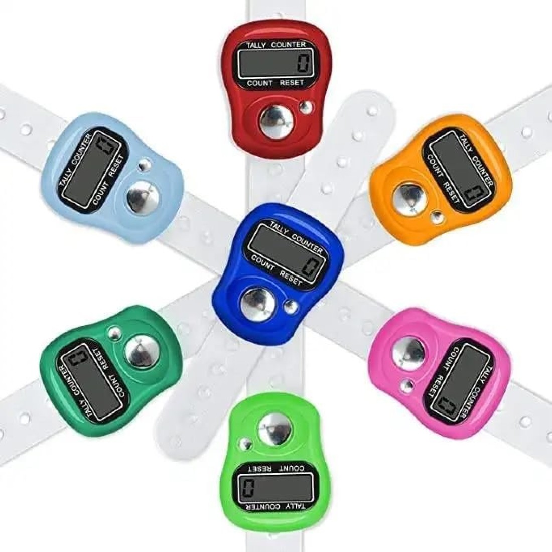 FITTO Multi-Functional Electronic Finger Counter 5-Digit LCD Display - EQ Clicker Mechanical Hand Tally Tasbih Digital Tracker for Muslim Prayer Counter - Mini Handheld Clicker