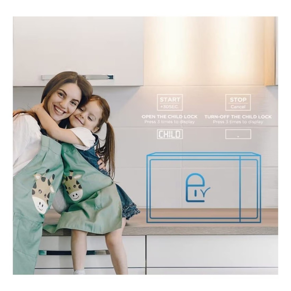 Midea Solo Microwave Oven 20L MMC21BK Black