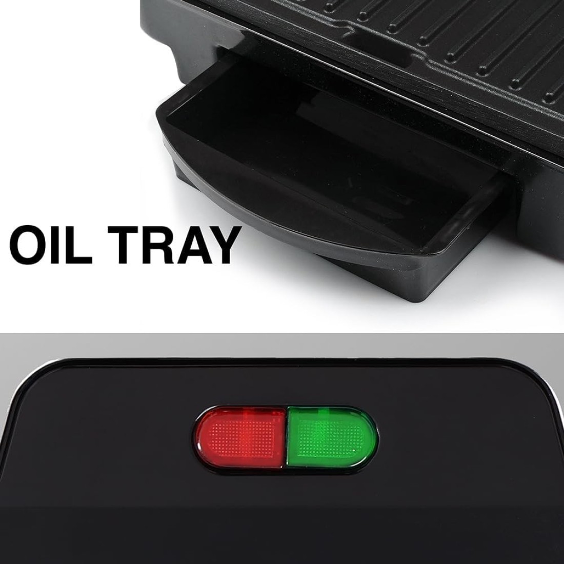 AFRA 2 Slice Non-Stick Grill-Sandwich &amp; Panini Maker, 750 Watts With Oil Tray, Stainless Steel, AF-7520PMSS, 2 Year Warranty