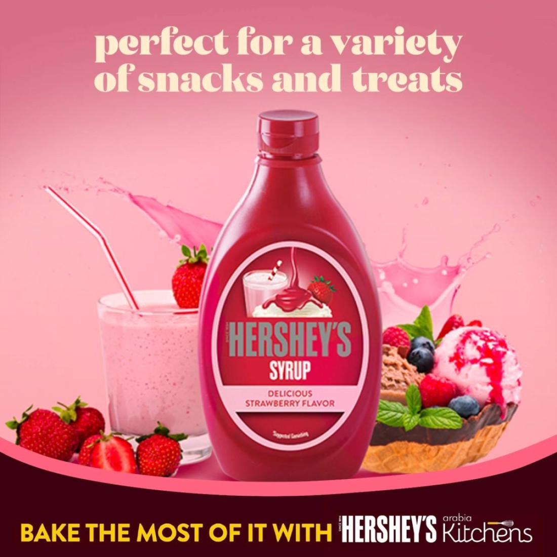 Hershey&#39;s Strawberry Syrup 623g