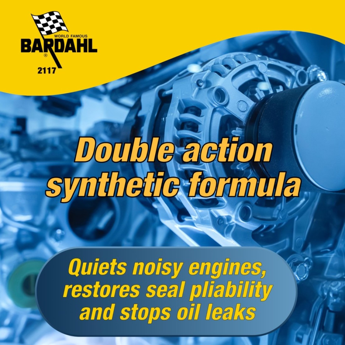 Bardahl 2117 NoSmoke StopLeak Motor Oil Additive Treatment for Oil Burning Excessive Exhaust Smoke Engine Oil Leak Sealer Stop Smoke Quiet Noisy Engines While Restoring Engines 16 fl oz
