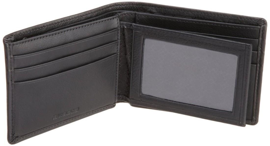 Perry Ellis Mens Gramercy Passcase Wallet Black One Size