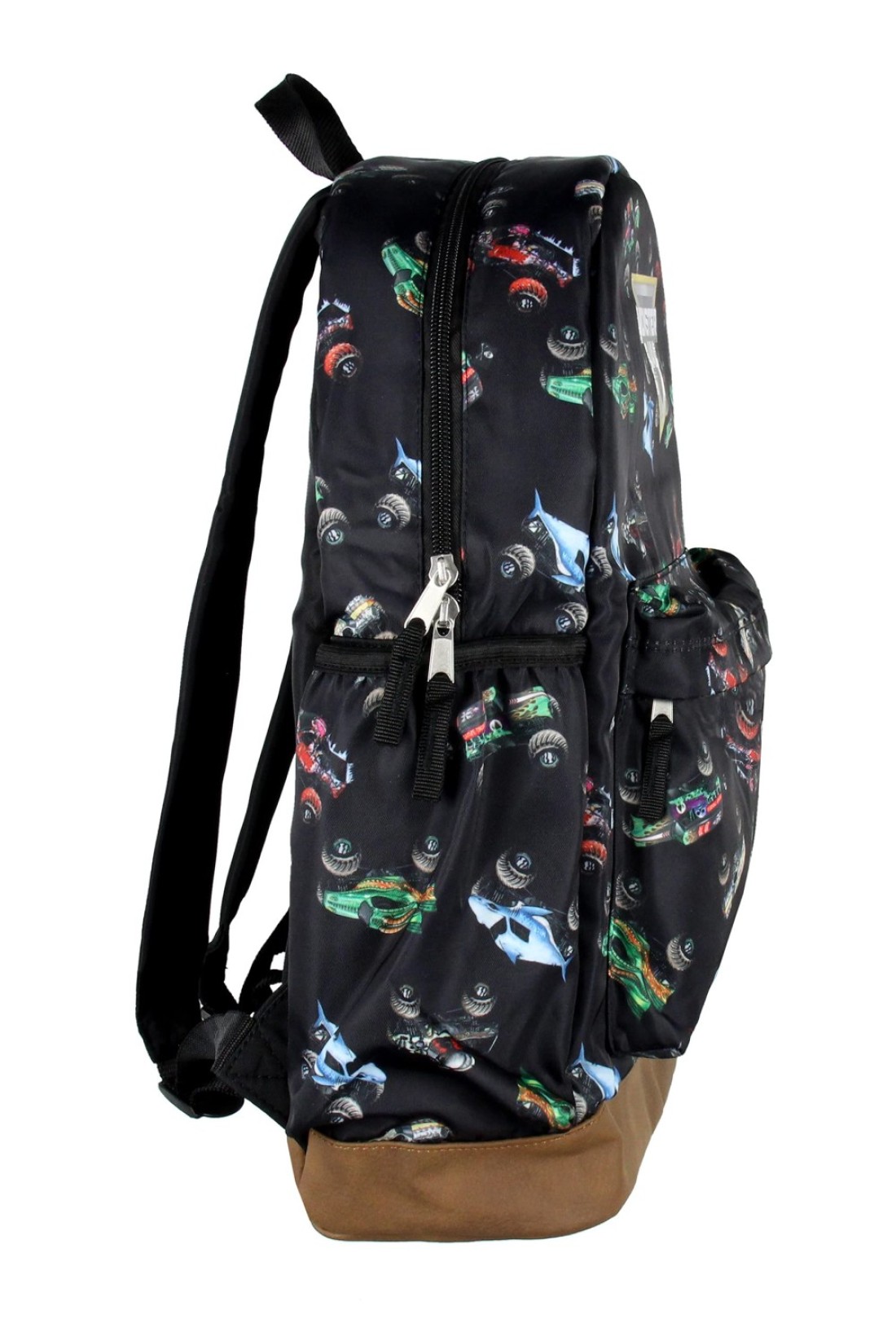 INTIMO Monster Jam Trucks Dragon Zombie Grave Digger Megalodon All Over Print Backpack