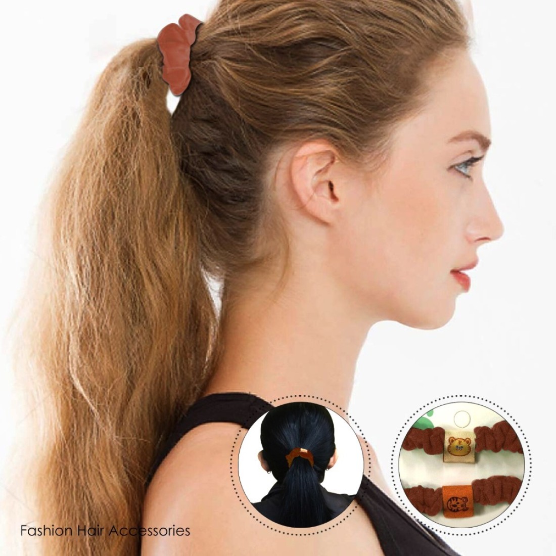 Aiwanto 4Pcs Hair Bands Hair Pony Tie