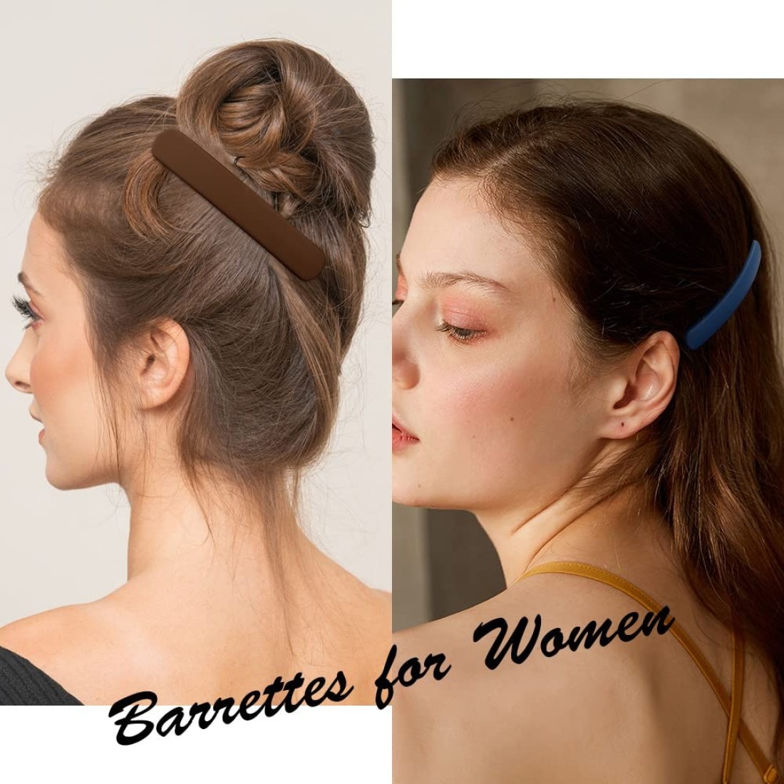 Hair Claw Clips for Women 3Pcs Matte Barrettes for Thin Fine Hair 354 Flat Pins French Clips for Short Medium Hair Hair Accessories Gifts