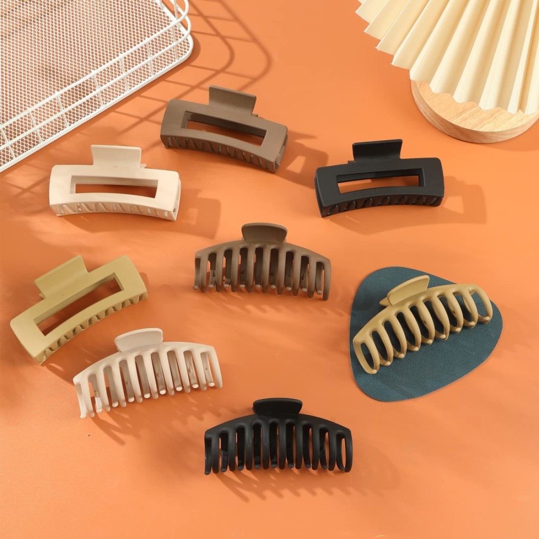 Claw Clips for Thick Thin Curly Hair 8 Pack Big Hair Claw Large Hair Clips NonSlip Accessories for Women Girls