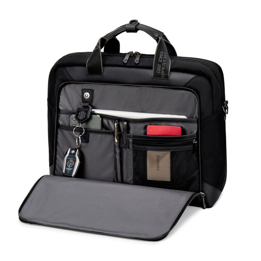 Arctic Hunter Shoulder Laptop Bag Anti-theft 15.6 Inch Laptop Compartmented Messager Bag with Adjustable Shoulder Strap for Men and Women GW0004 Black