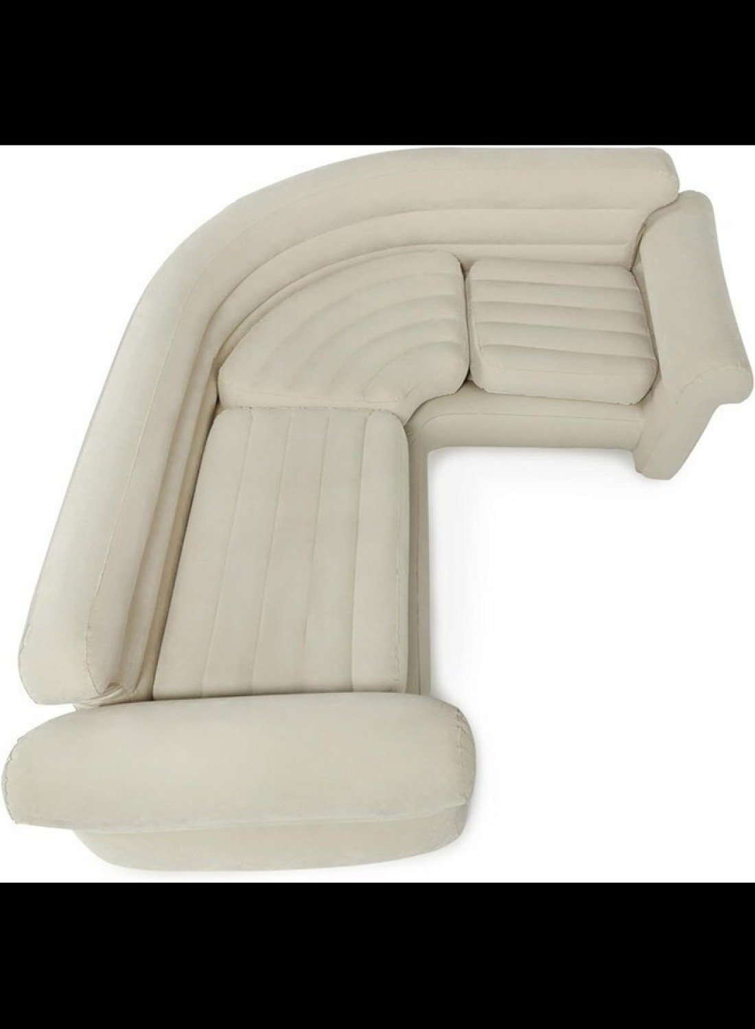 Premium Comfort Inflatable Corner Sofa, Large Size 101&quot; X 80&quot; X 30&quot; - Perfect for Relaxation and Entertaining