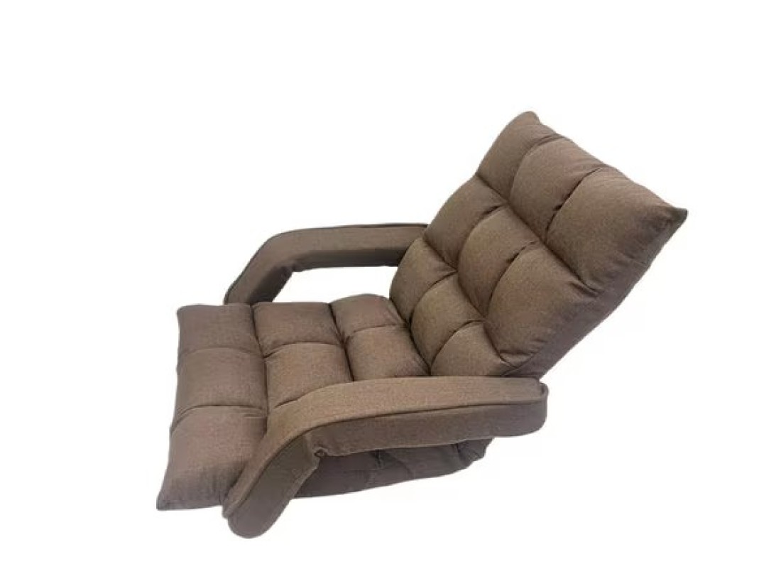 Portable Folding Chair Single Floor Lazy Sofa with Handle Adjustable Back