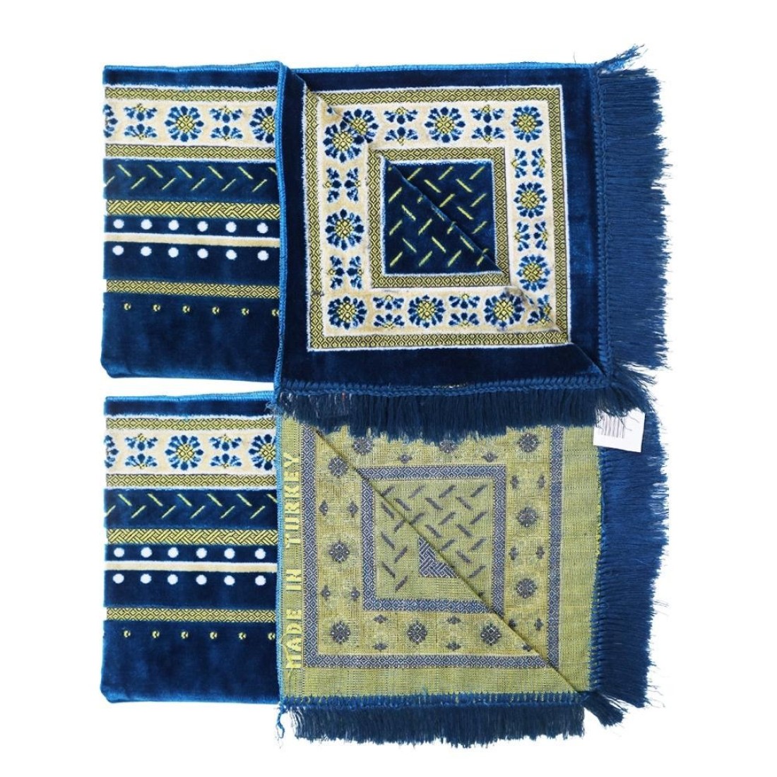 STARGOLD Traditional Turkish Prayer Mat 70x110 cm Large Portable Multicolor Islamic Prayer Rug, Janamaz Sajjadah For Men And Women