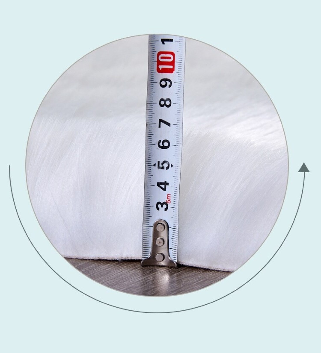 Super Soft Rabbit Fur Living Room Carpet Can Be Use As Area Rug Also With Anti Slip Bottom (Size 60&times;150CM)