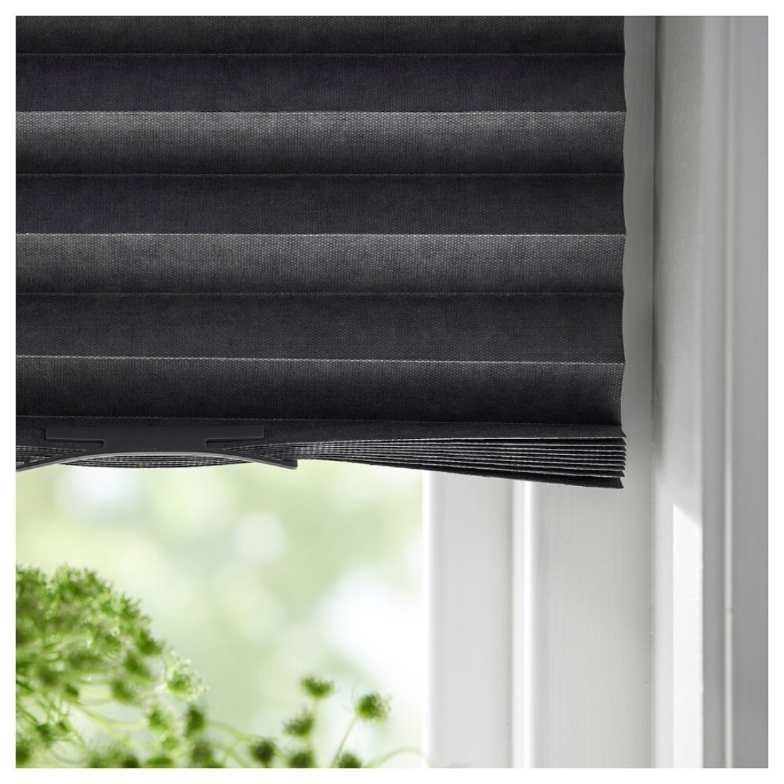 Block-Out Pleated Blind Dark Grey 100X190cm