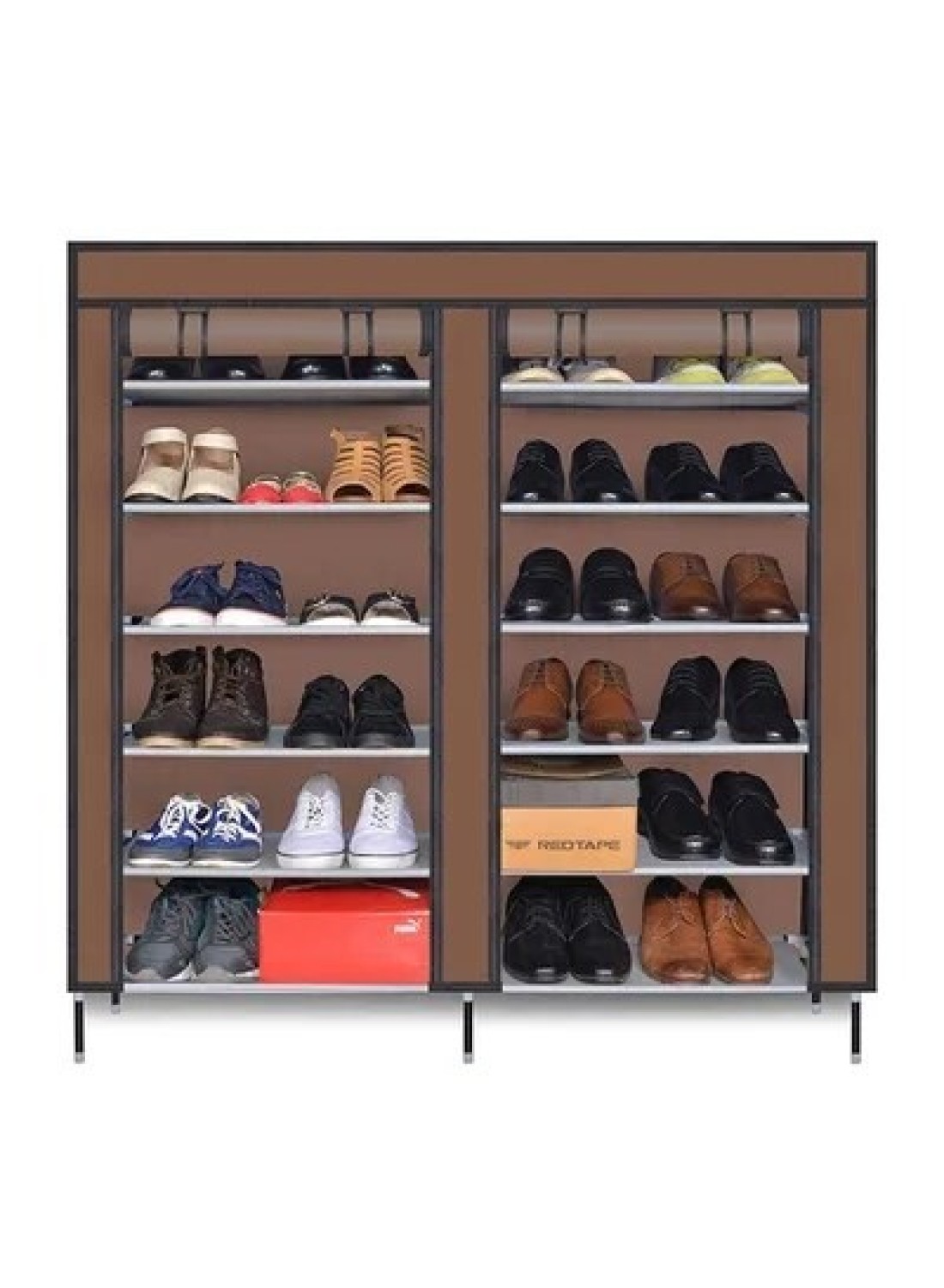 Household Hangers Racks Non-woven Fabrics Large Shoe Rack Organizer Removable Shoes Storage Cabinet Furniture for Home 120x118x30cm