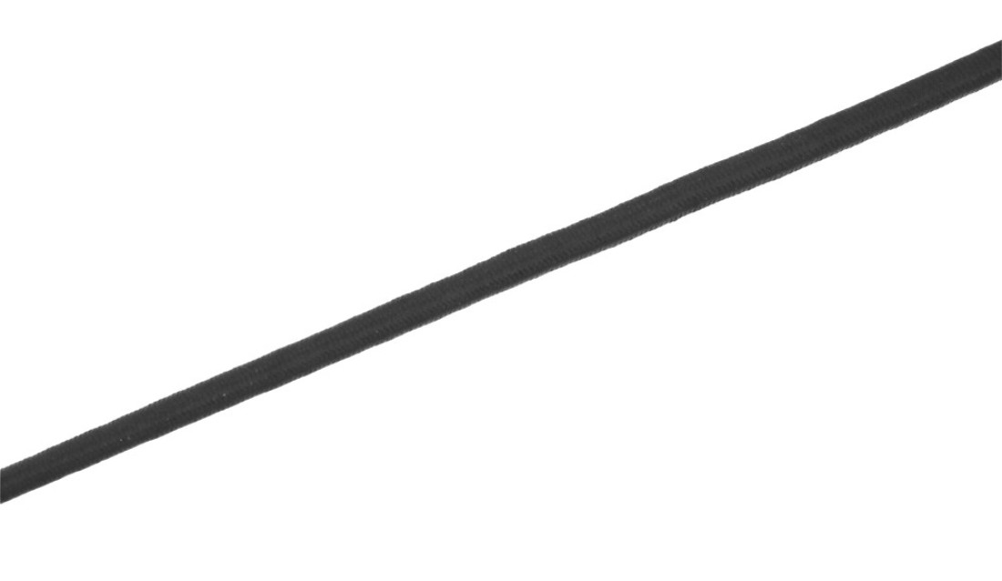 Mandala Crafts Tent Pole Shock Cord 18 Inch Black 3mm Thick Elastic Cord 55 YDS DIY Round Stretchy Cord Rope Heavy Duty Kayak Bungee Cord Stretch String